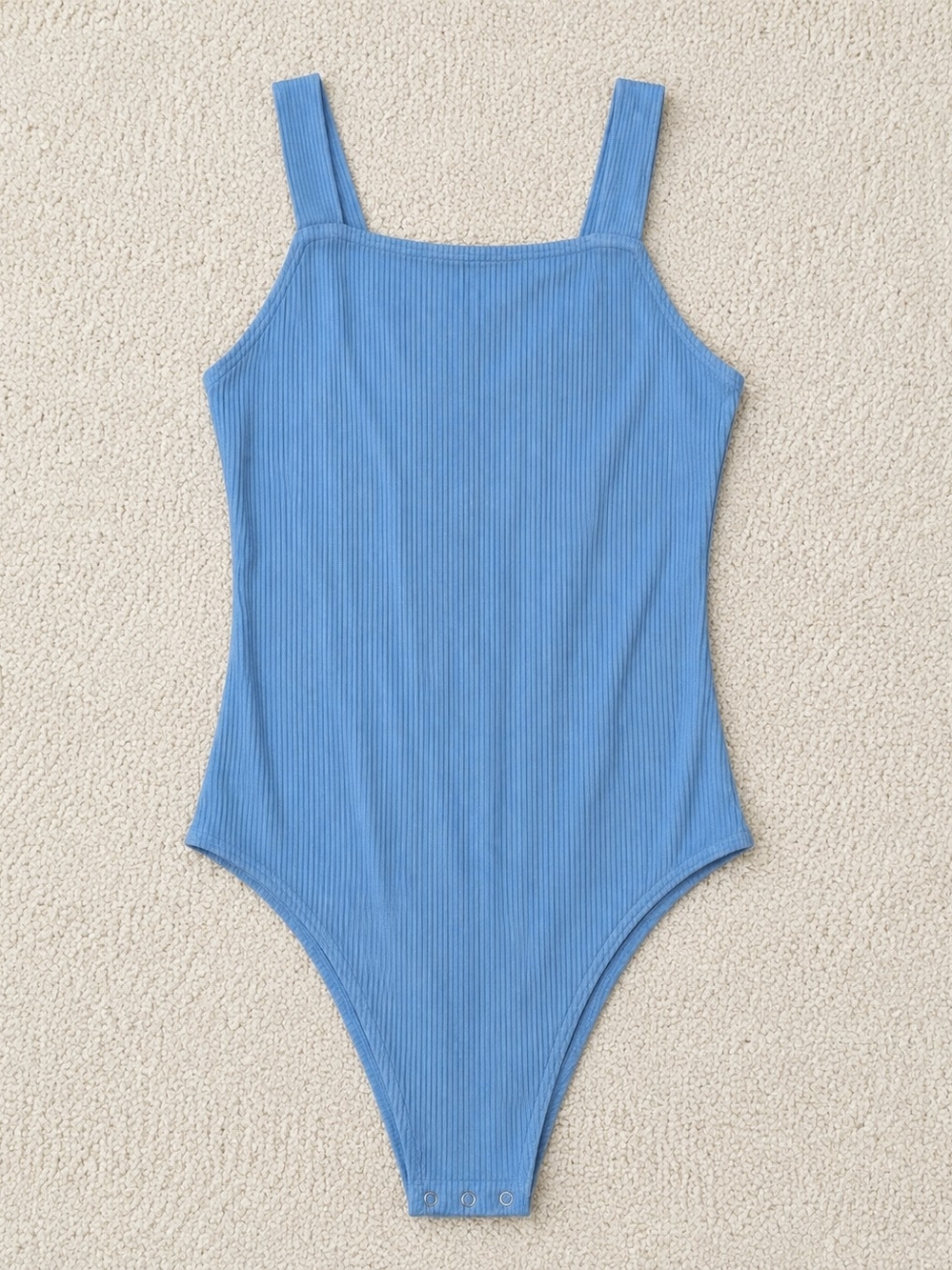 💙 American Eagle Blue Ribbed Bodysuit – Size Small